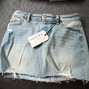 Junior small jean skirt new with tags